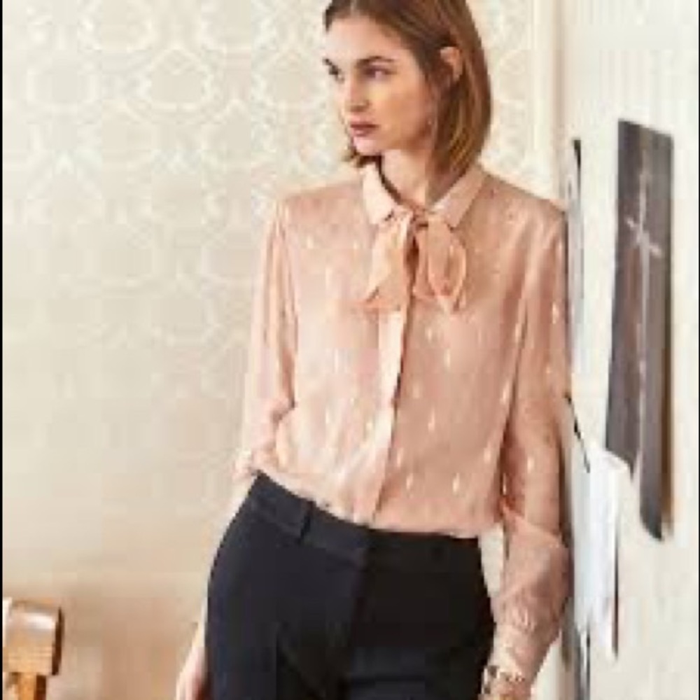NWT Sezane Lady shirt in blush - French size 44 / US size 12